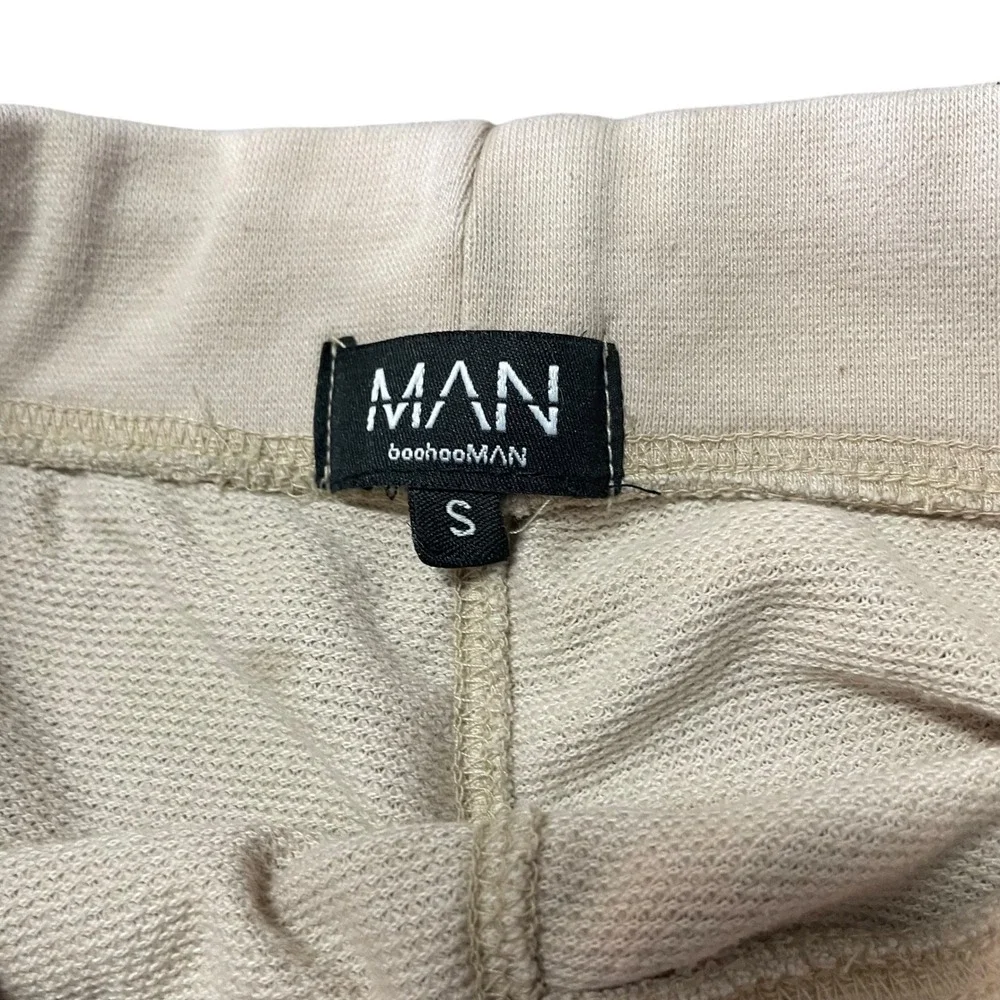 Boohoo Men Beach Gym‎ Workout Training Fitness Drawstring Beige S - Picture 7 of 8